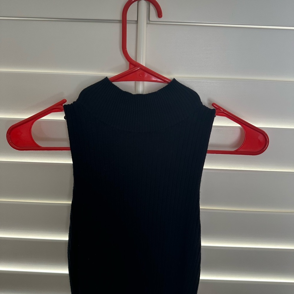 Wild Fable Black Ribbed Knit Top